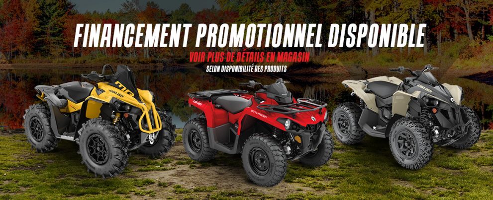 Can-Am VTT financement pomotionnels